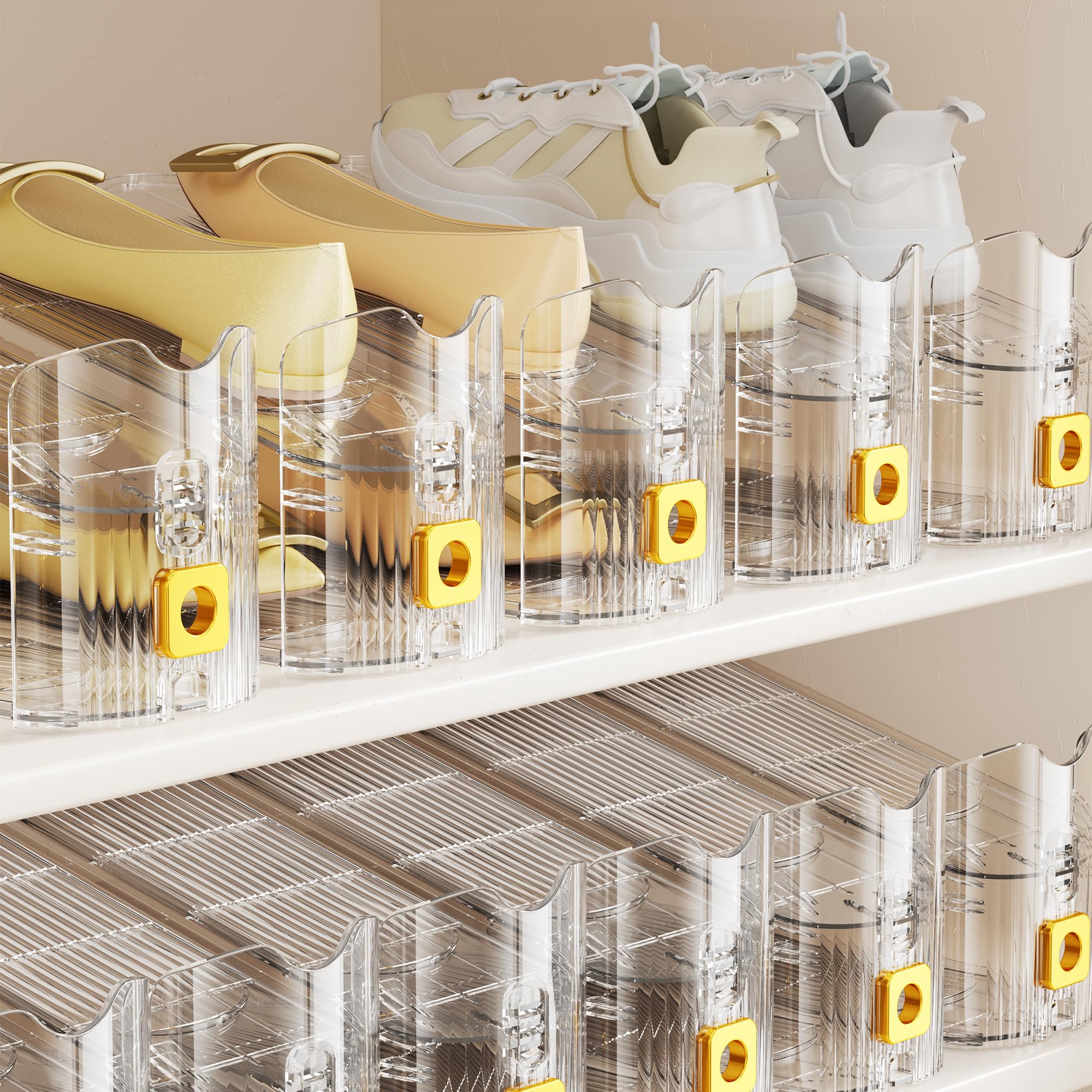 Thickened Clear Closely Packed Shoe Organizers Shelf