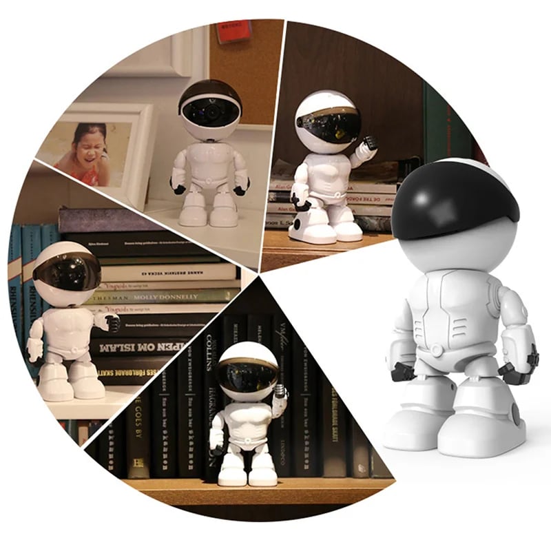 1MP Robot IP Camera Indoor Outdoor Security Camera WiFi Wireless Webcam (HD Version, No Card) - White 10