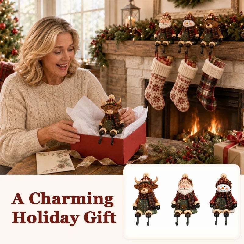 Cozy Christmas mantel decor