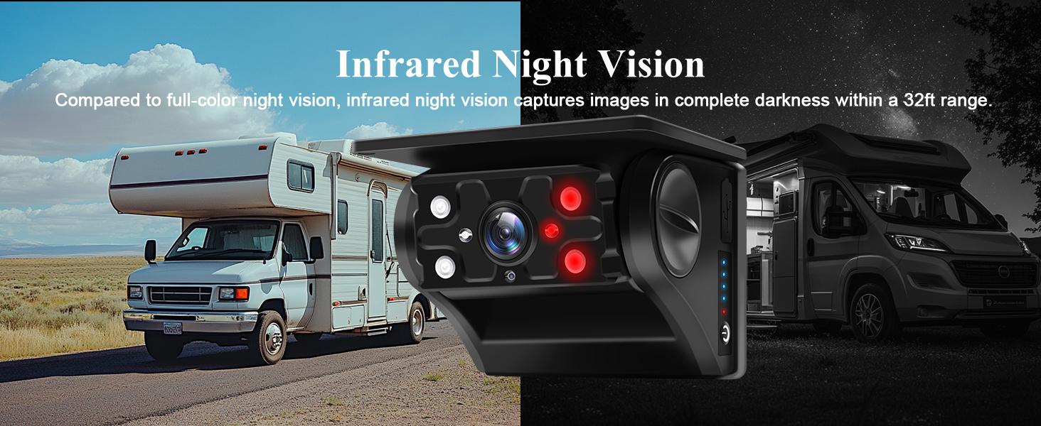 VEKOOTO VK7 Magnetic Solar Wireless Backup Camera 7'' IPS Touchscreen Monitor HD1080P No Wiring Rechargeable Camera for RV Trailer Camper Car Blind Spot Truck Automotive Backup Camera for Truck IP69 Waterproof IR Night Vision SummerVibes farmer