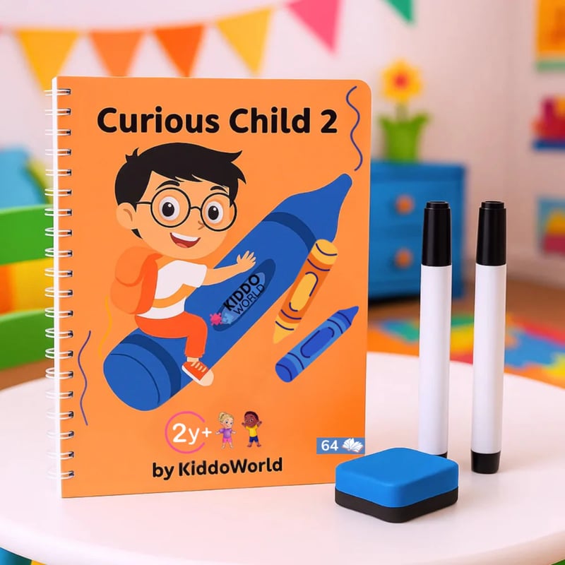 🎨🖍️Curious Child 2 – Write and Erase Notebook for Learning to Write ...