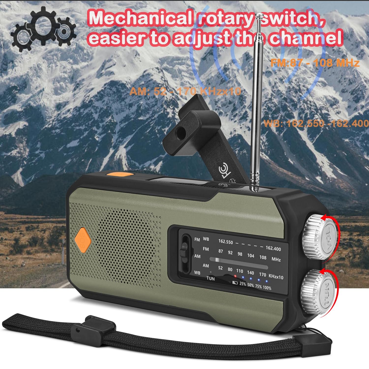 Mechanical Rotary Switch Radio