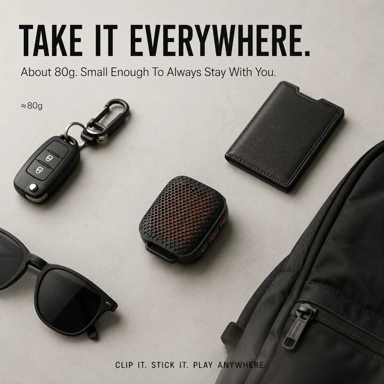 Compact portable speaker design