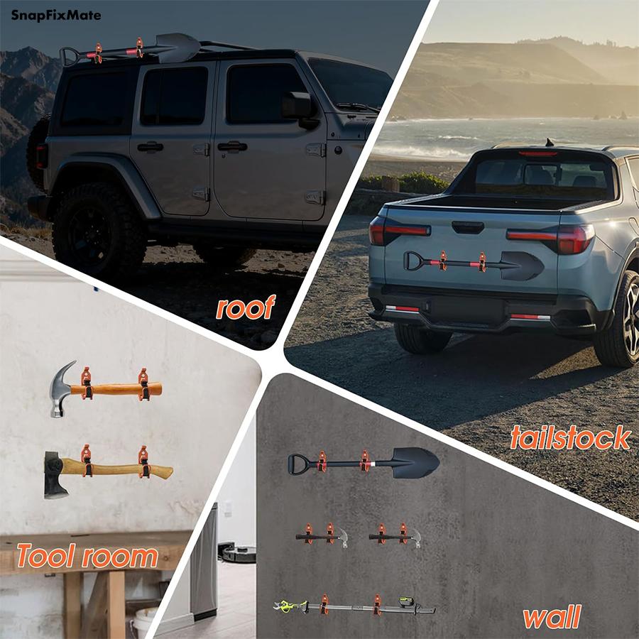 GJANSH 2Pcs Shovel Mount for Roof Rack - Heavy Duty Garage Shovel Holder,Quick Release Axe Holder Mount Kit with Screws Nut,Wall Mounting Brackets Kit for Truck Bike storage GJANSH 2Pcs Shovel Mount for Roof Rack - Heavy Duty Garage Shovel Holder,Quick Release Axe Holder Mount Kit with Screws Nut,Wall Mounting Brackets Kit for Truck Bike storage