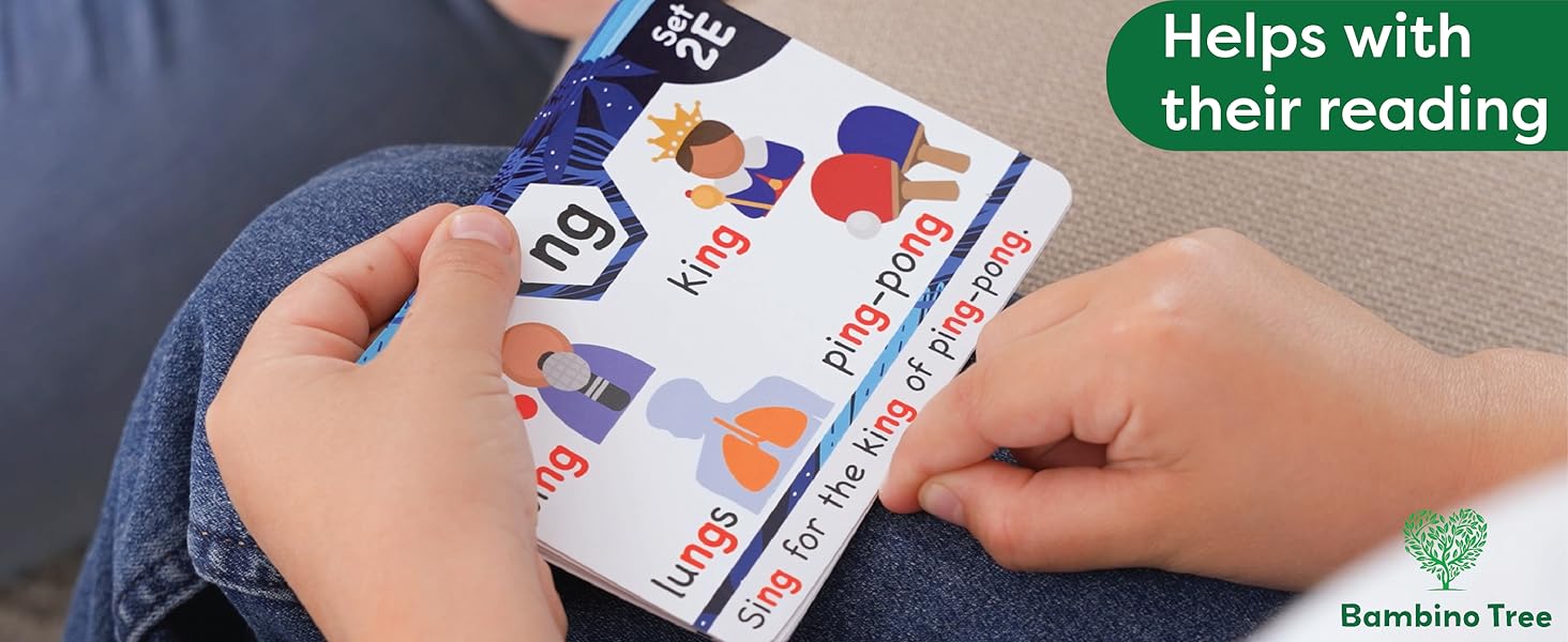 teaches short and long vowel sounds, digraphs, trigraphs, diphthongs, beginnings and endings