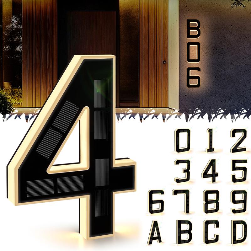 Solar House Numbers Preview