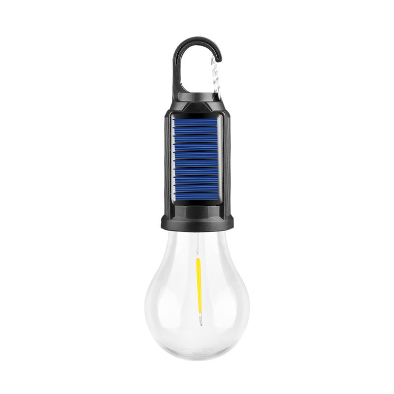 Solarbetriebene Zelt-Camping-Glühbirne, wiederaufladbare tragbare LED-Camping-Laterne mit 3 Beleuchtungsmodi, Zeltlampe mit Clip-Haken für Camping, Wandern, Rucksackreisen