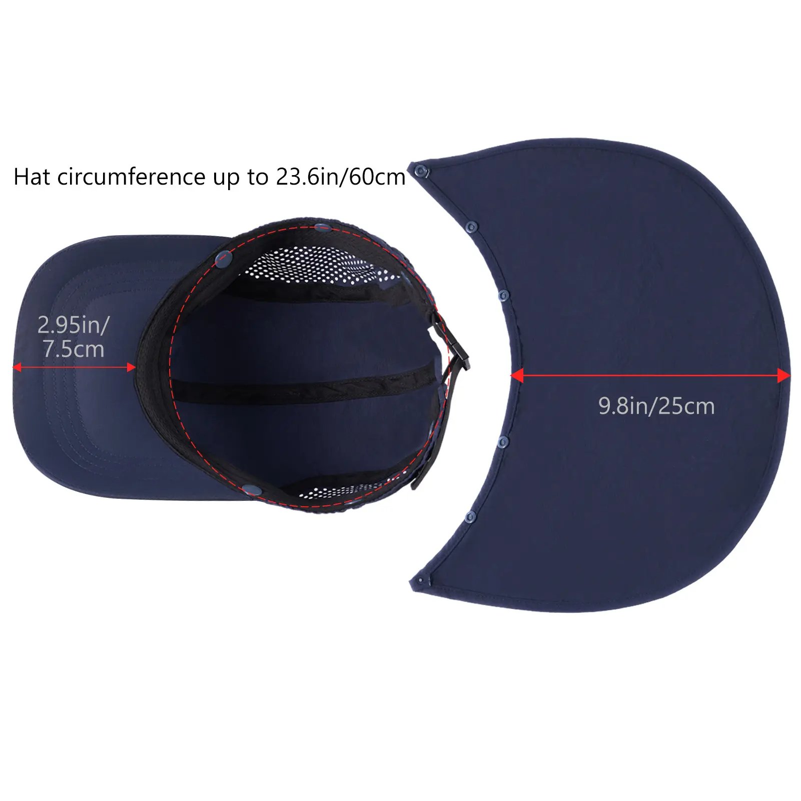 Hat Dimensions: Brim and Flap Hat Dimensions: Brim and Flap