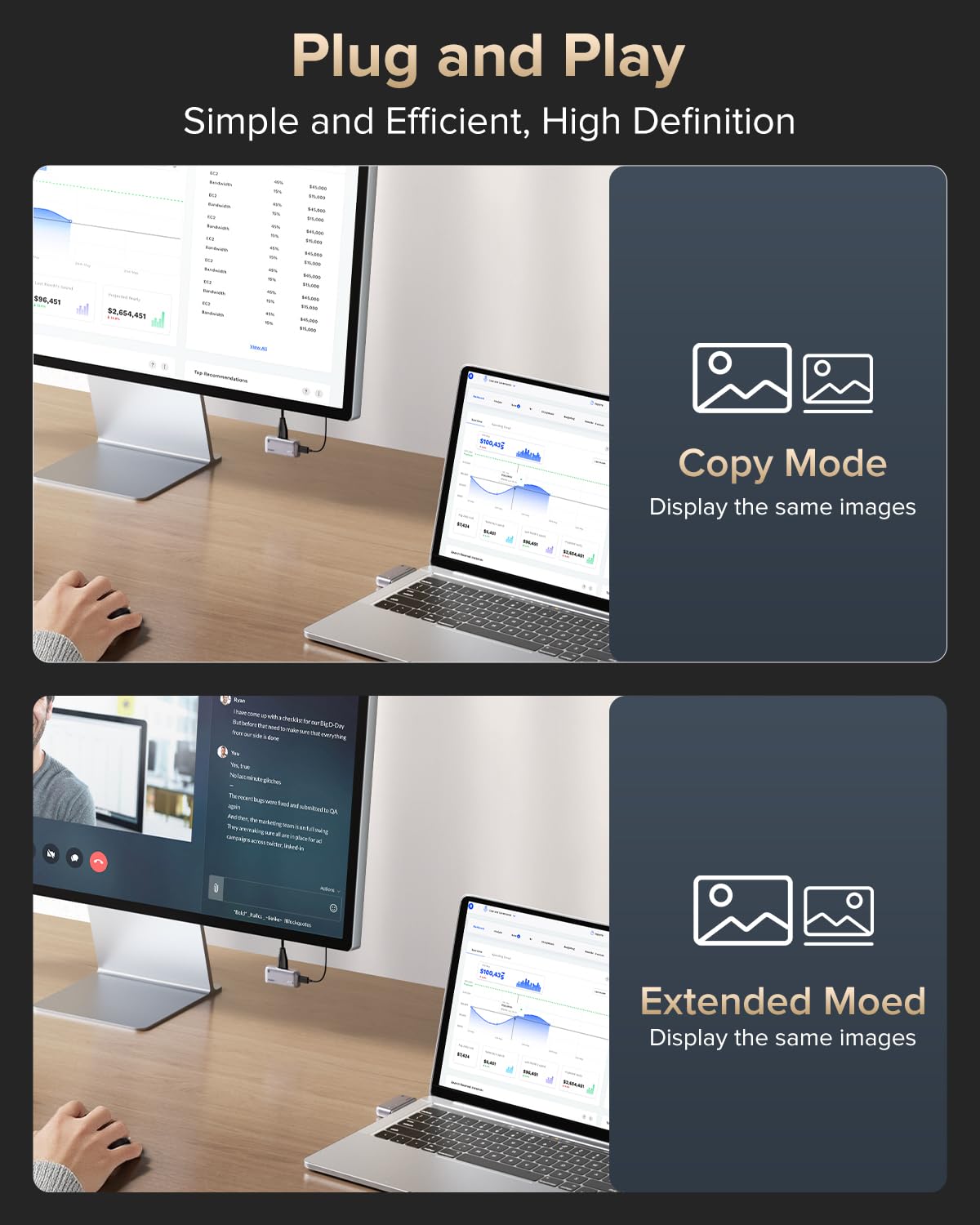 Plug and play wireless HDMI