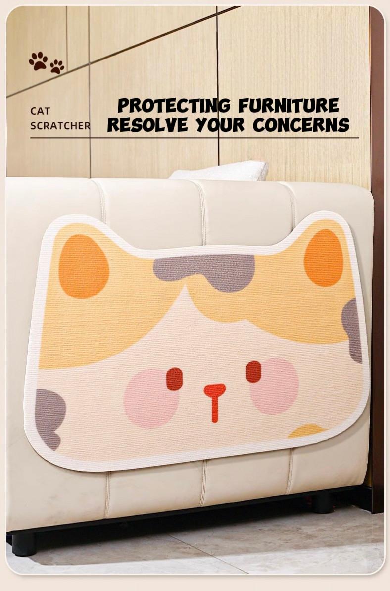 Product Introduction of Wall-mounted cat scratching mat. It is wear-resistant and doesn't shed debris. It's a great tool to prevent cats from scratching the sofa. It can be pasted on doors, sofas and furniture. 3