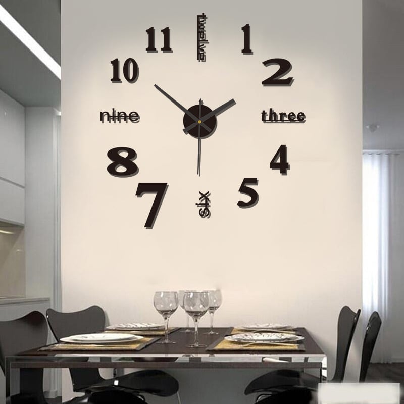 🔥Hot Sale 49%OFF🔥 3D Wall Decal Decorative Clock