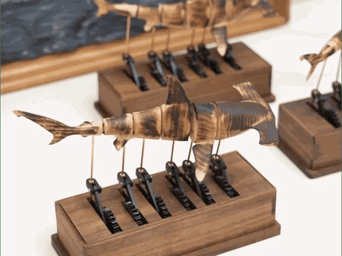 Wooden ocean automaton gift