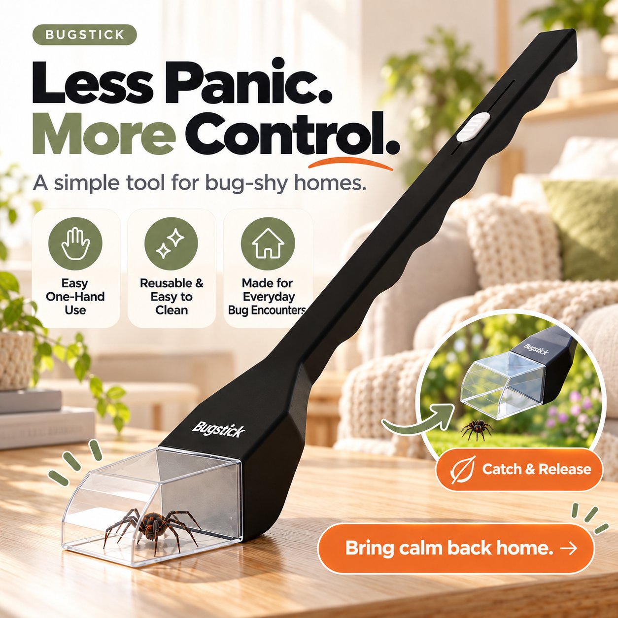 Humane bug catcher product detail