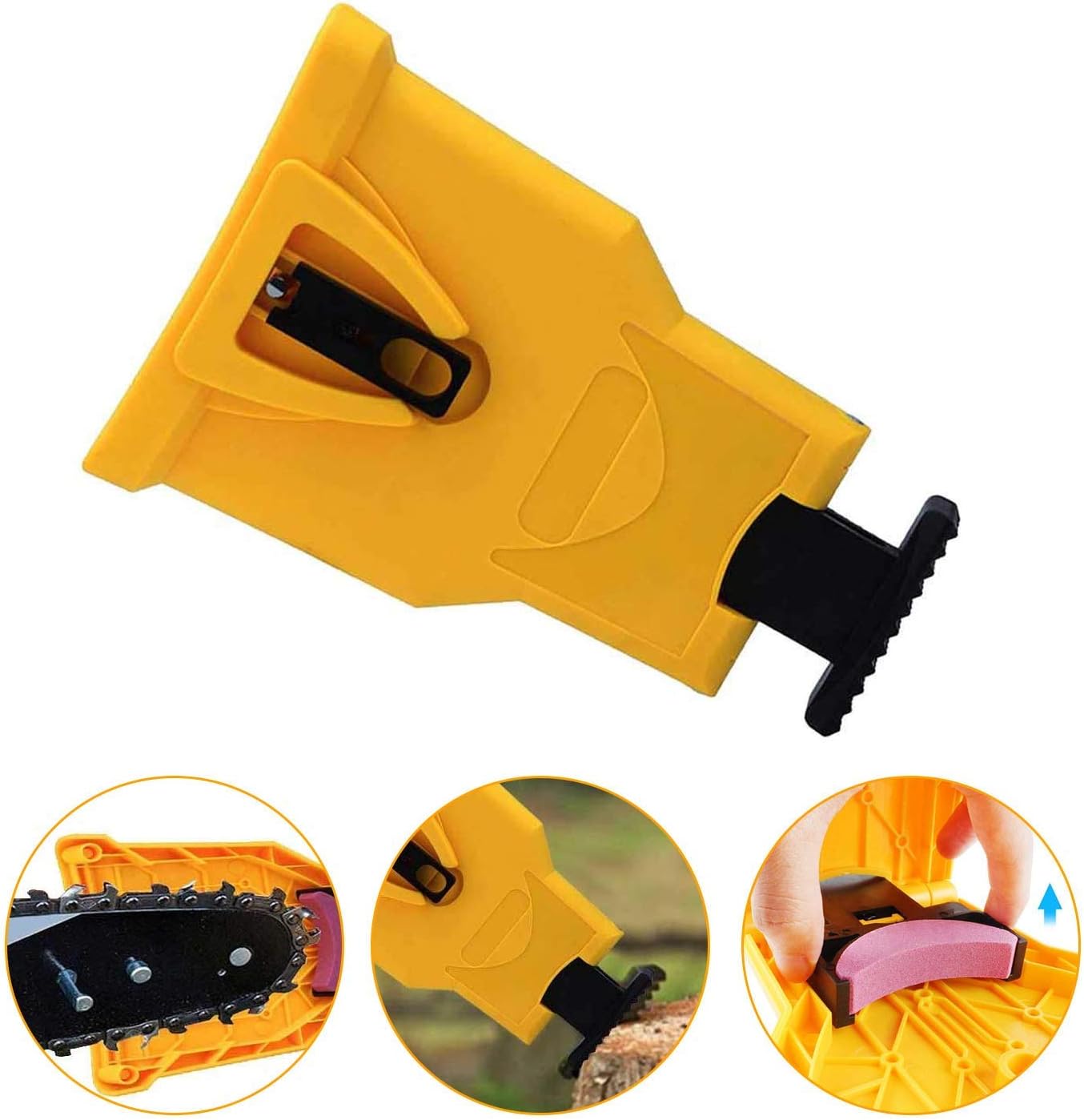 Portable Teeth Chainsaw Sharpener, Proprietary Bar-Mount Chain Saw Fast Sharpening Tool, Fit for 14/16/18/20 Inches Two Holes Chain Saw Bar Portable Teeth Chainsaw Sharpener, Proprietary Bar-Mount Chain Saw Fast Sharpening Tool, Fit for 14/16/18/20 Inches Two Holes Chain Saw Bar