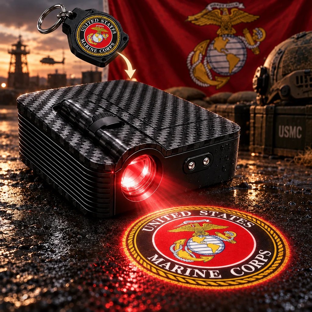 Vehicle military emblem projection light