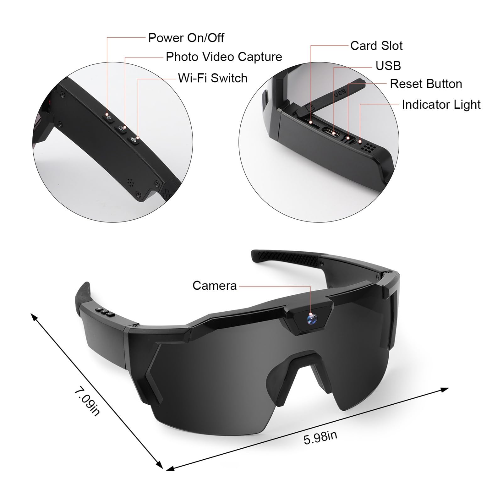 Wide-angle lens and simple controls