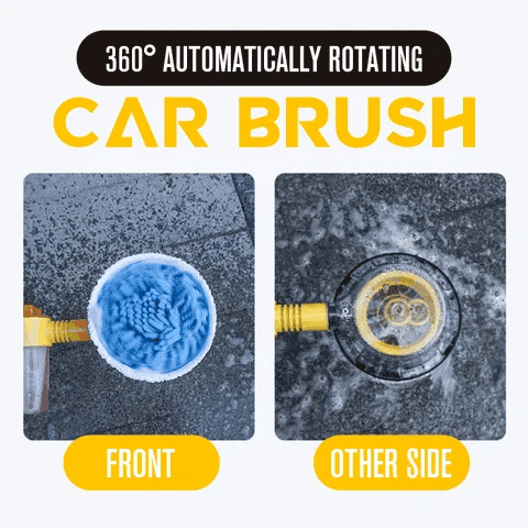 Water powered rotating wash brush demonstration