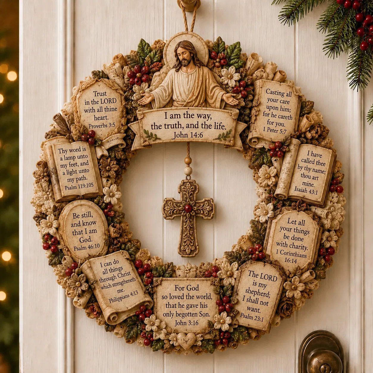 Faith inspired wreath design options