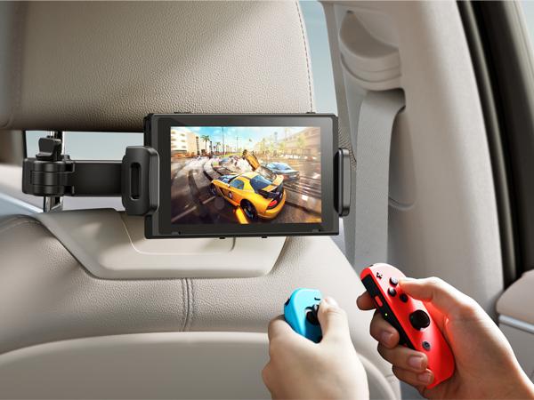 Lamicall Car Headrest Tablet & Phone Mount - 3-in-1 Adjustable Extension Arm Back Seat Holder, Fits 4.7-11" Tablets (iPad, Galaxy, Fire HD), Road Trip Essential for Kids - Black, Car Phone Mount Lamicall Car Headrest Tablet & Phone Mount - 3-in-1 Adjustable Extension Arm Back Seat Holder, Fits 4.7-11" Tablets (iPad, Galaxy, Fire HD), Road Trip Essential for Kids - Black, Car Phone Mount