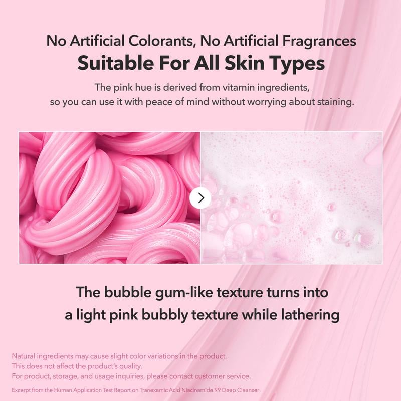 Presentación del producto [oficial de APRILSKIN] Limpiador profundo con niacinamida TXA 99 | Limpiador facial con sabor chicle rosa | Limpiador diario coreano iluminador e hidratante | Exfoliante de poros 21