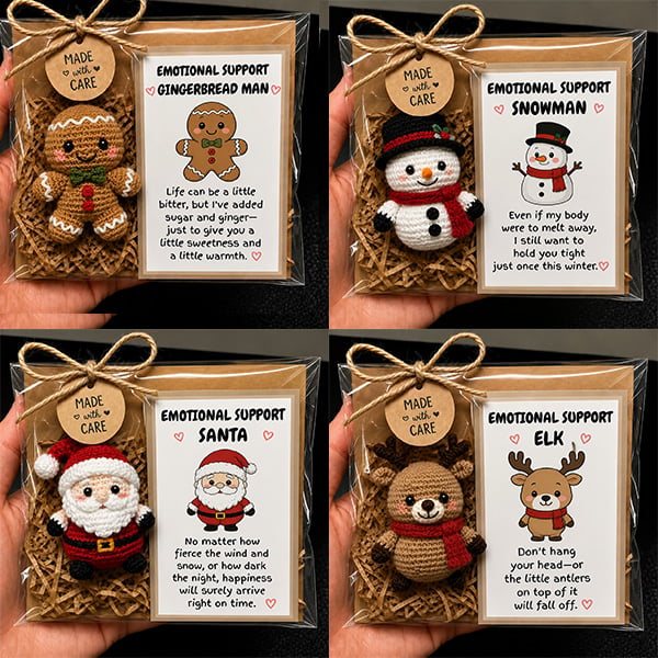 Emotional Support Christmas Crew characters