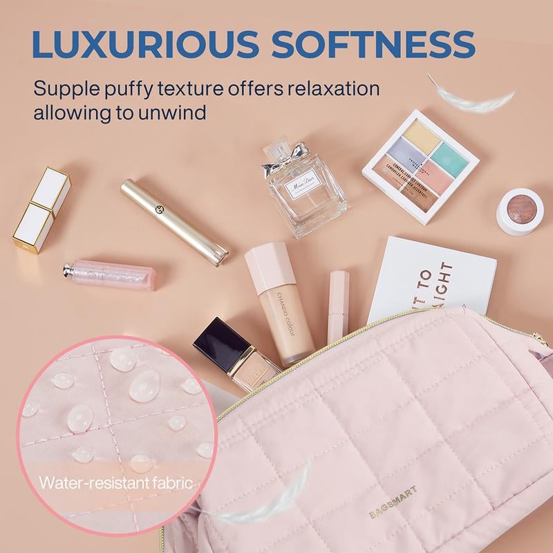 Soft padded cosmetic organizer material