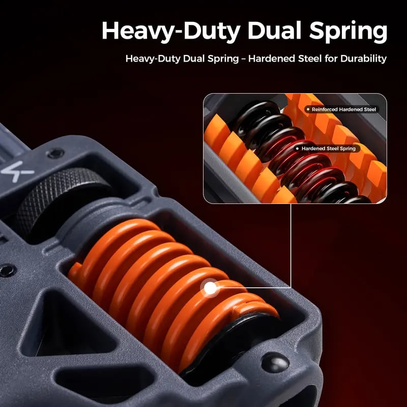 Heavy-duty dual spring adjustable resistance