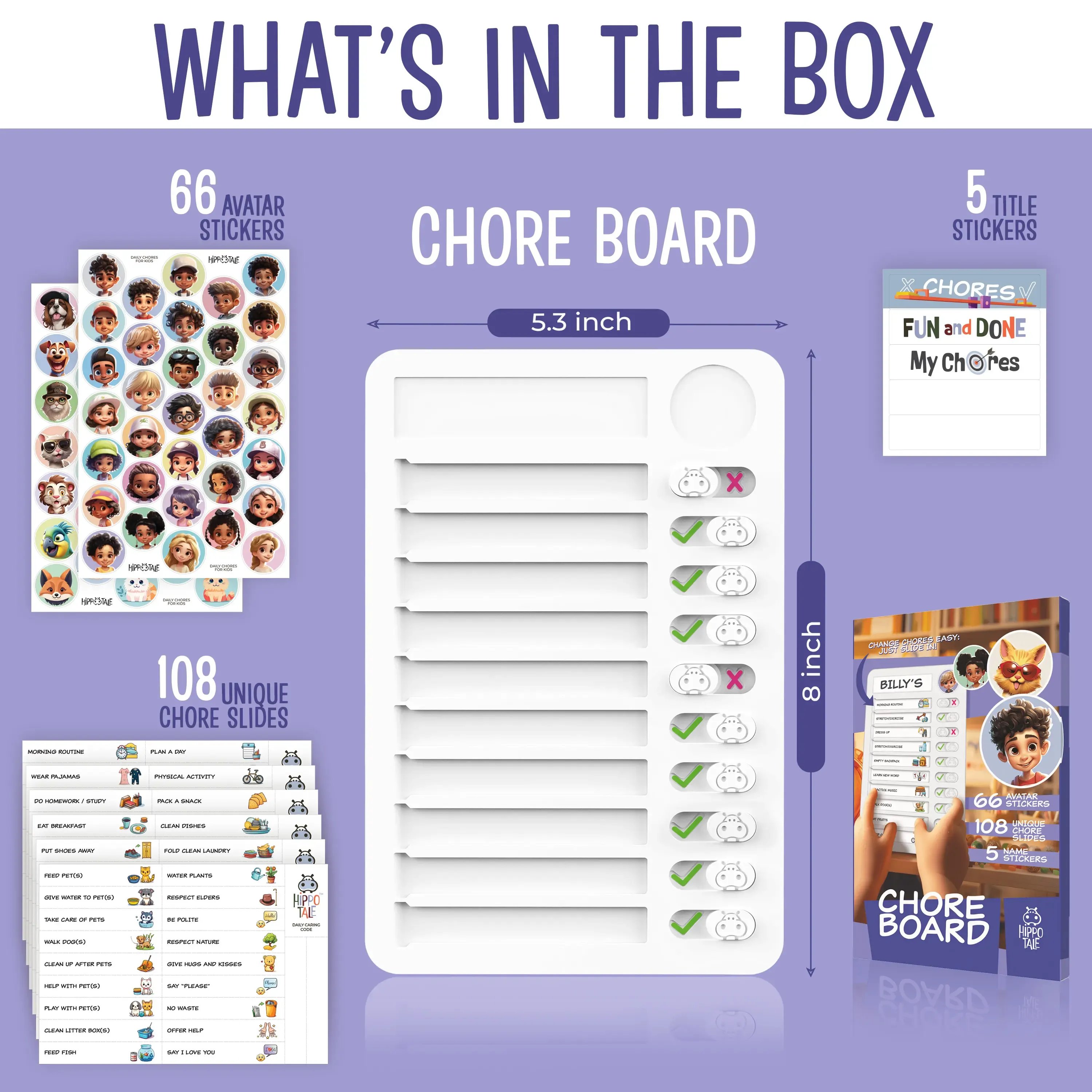 Kids tracking completed daily tasks