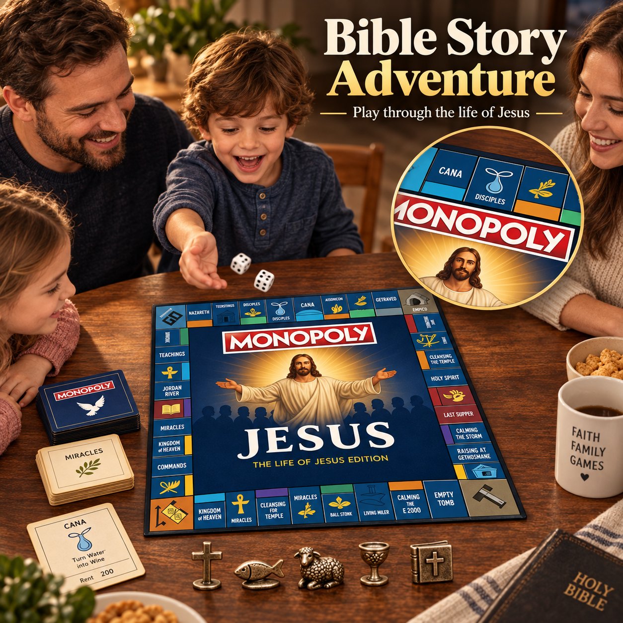 ✝️ Play Through the Life of Jesus – Faith Family Board Game details