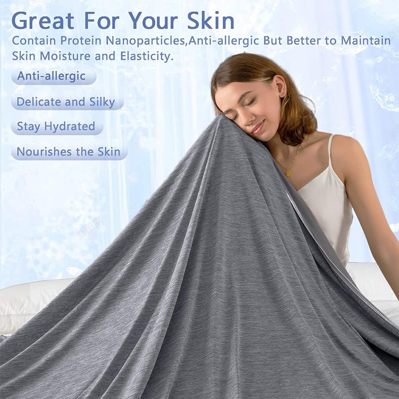 portable cooling blanket for hot sleepers bedroom travel summer