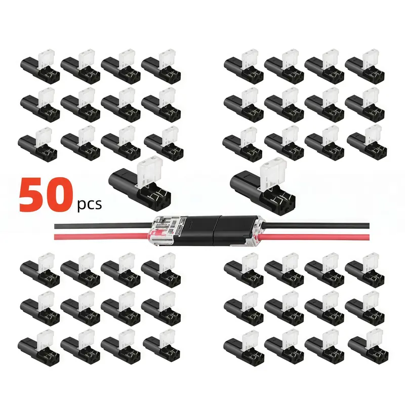 🔧Double-Wire Plug-in Connector Led Light Strip Connectors 2 Pin⚙️