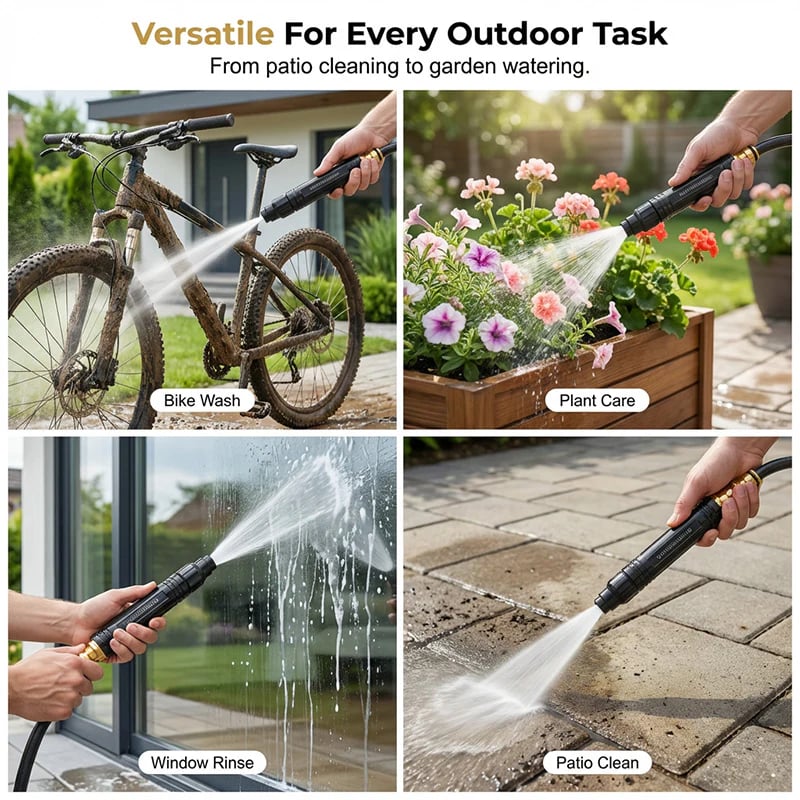 Multi-Purpose Outdoor Water Nozzle