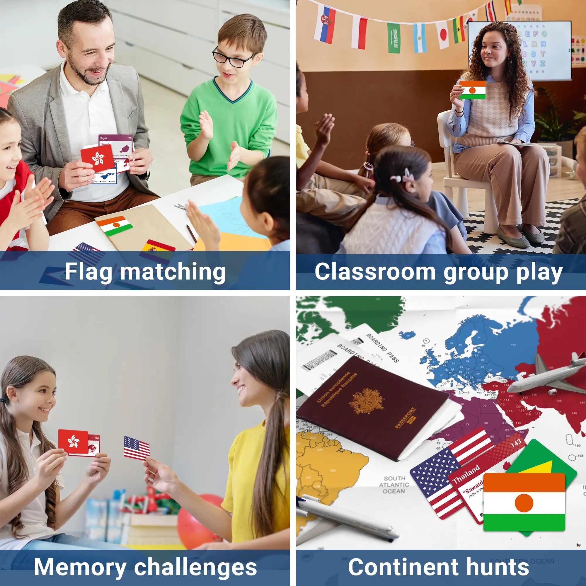 Geography learning games