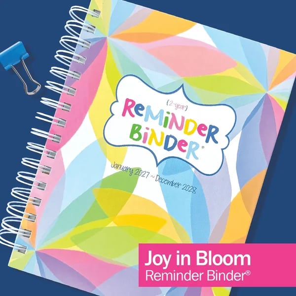 2027–2028 Reminder Binder Joy in Bloom planner