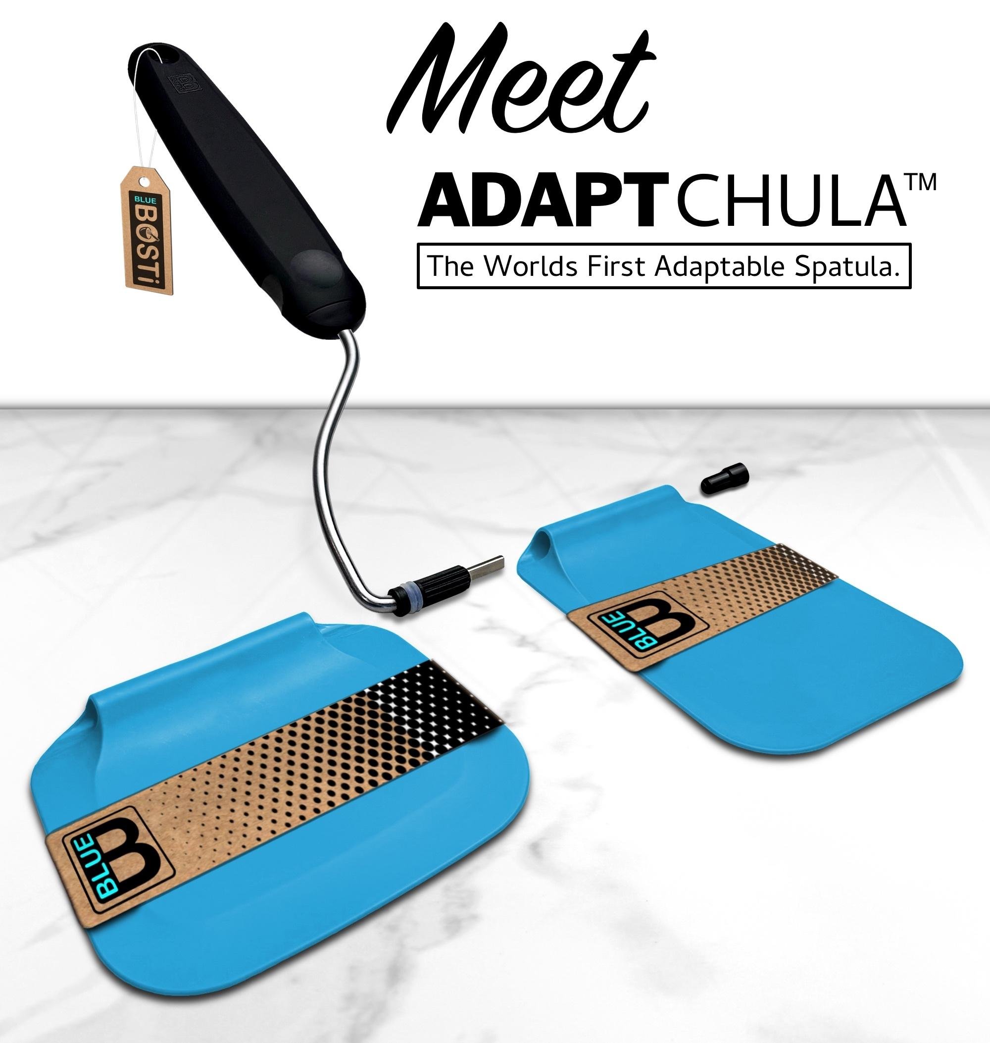 Adaptchula™ - Spatula with adjustable angles, a must have kitchen gadget! Kitchen accessories should serve a purpose! Perfect for Air Fryers, griddles and everything in-between! Includes 2 Spatula heads made from PPSU - BPA/BPS and PFAS free. Non-Toxic Adaptchula™ - Spatula with adjustable angles, a must have kitchen gadget! Kitchen accessories should serve a purpose! Perfect for Air Fryers, griddles and everything in-between! Includes 2 Spatula heads made from PPSU - BPA/BPS and PFAS free. Non-Toxic