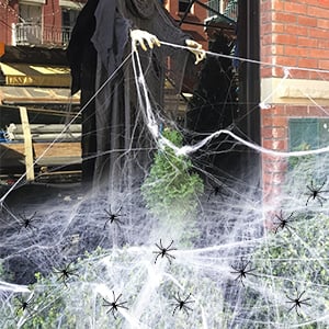halloween spider webs decorations