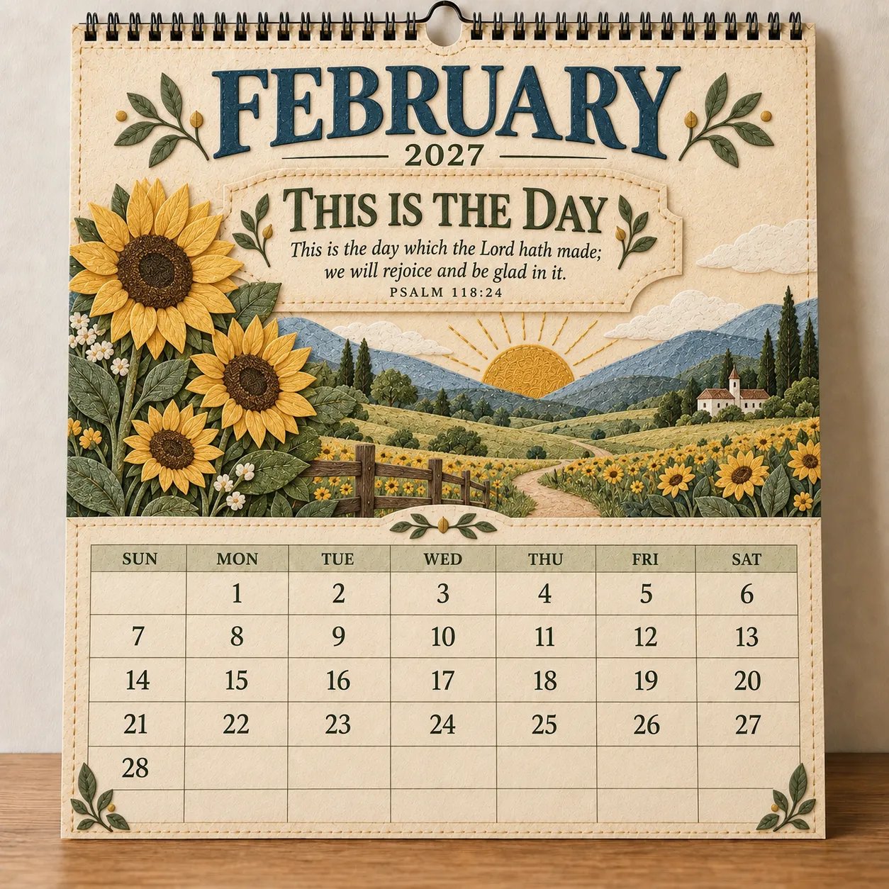 February 2027 This Is The Day Psalm 118:24
