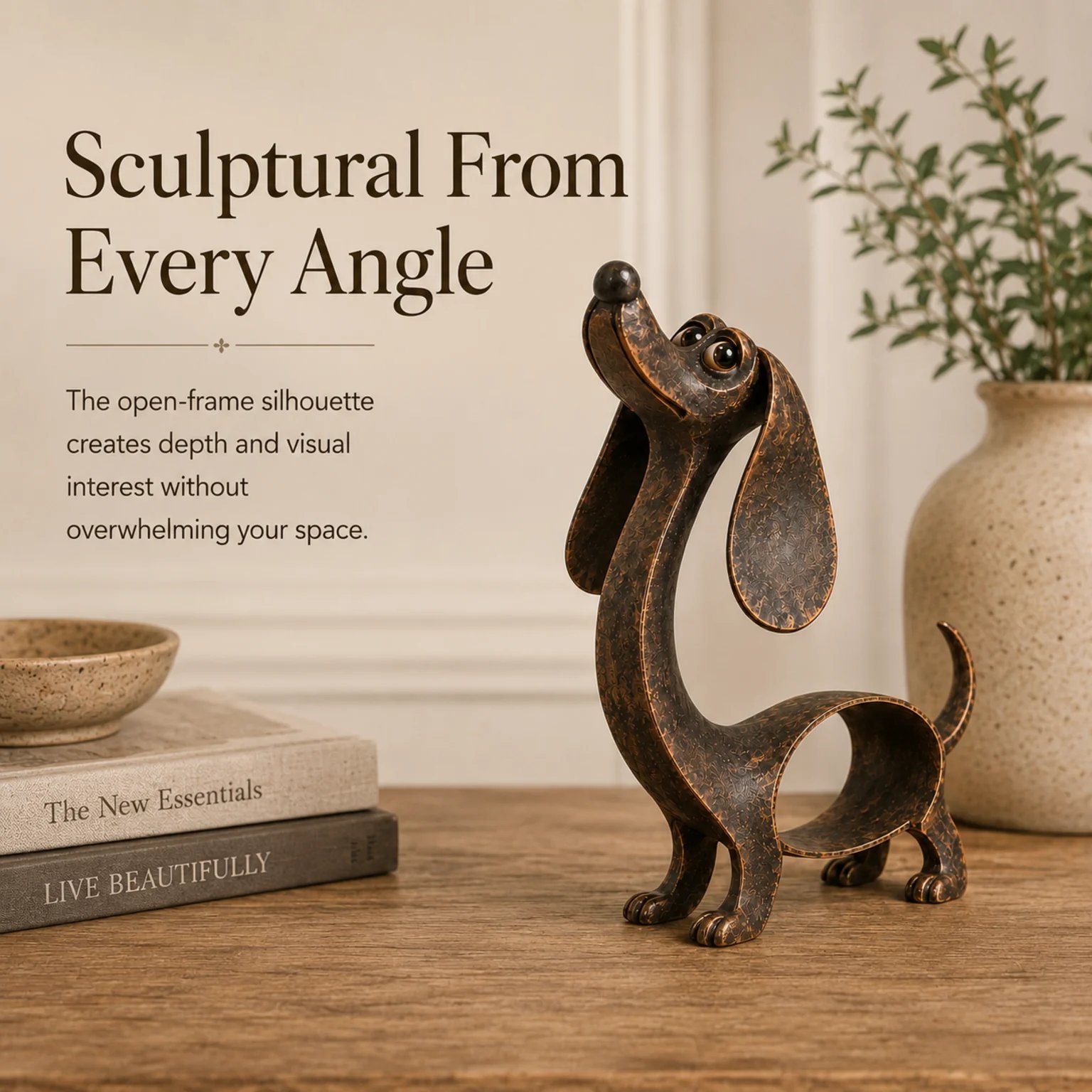 Dachshund sculpture home decor