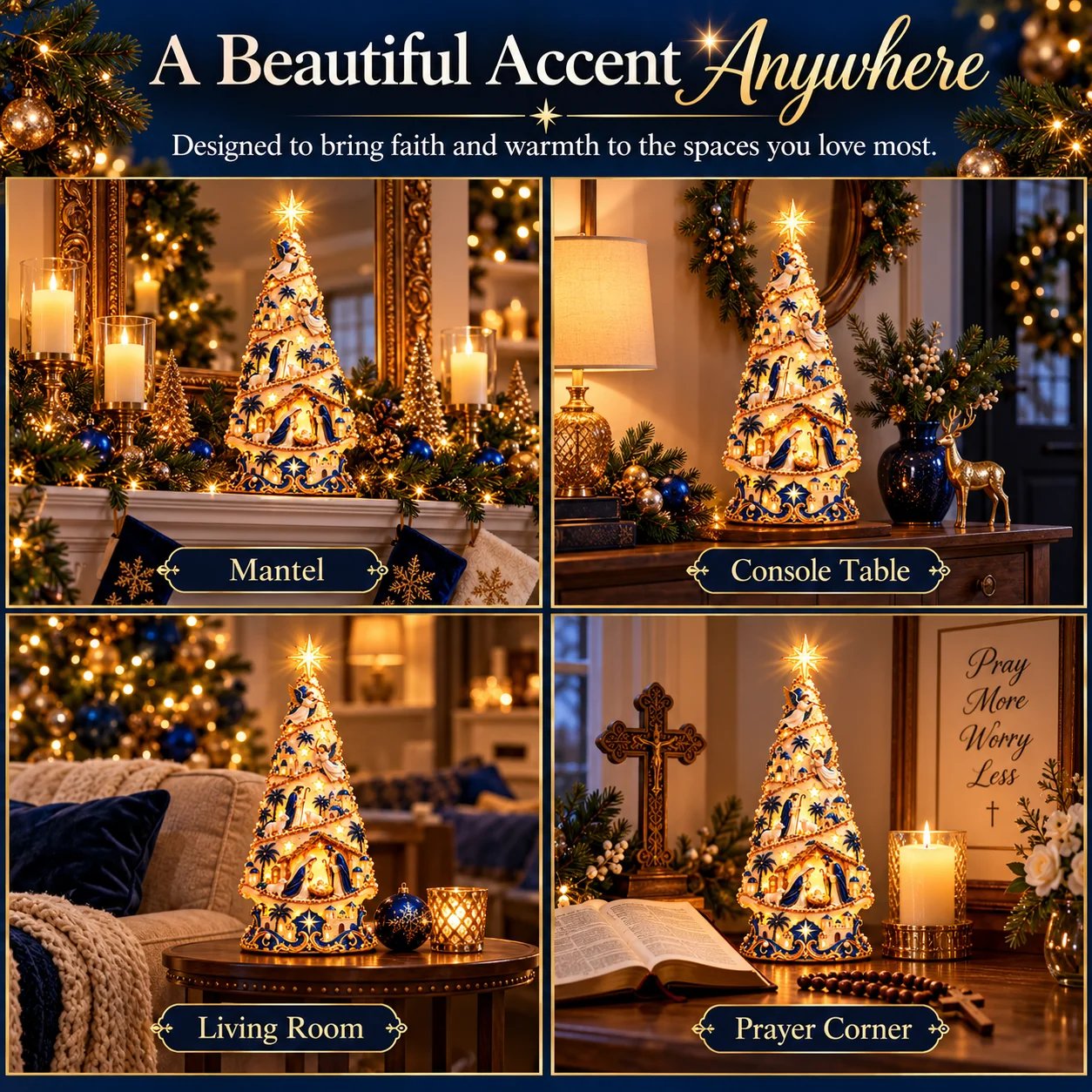 Bethlehem Nativity Christmas Tree Home Placement Ideas