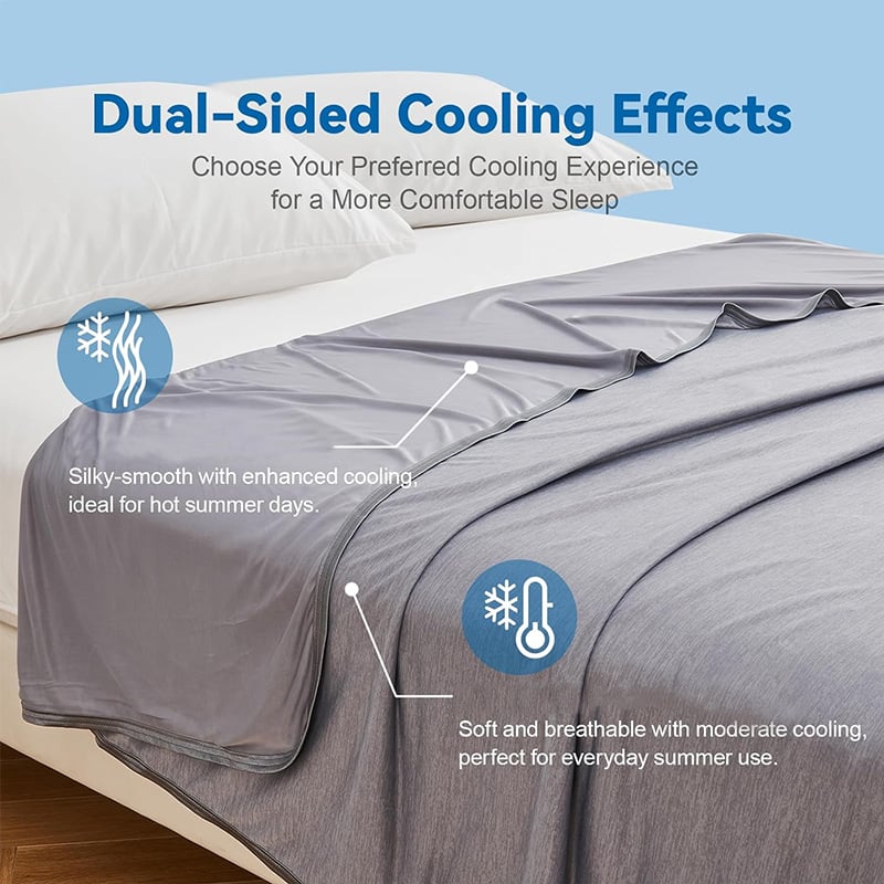 cooling blanket fabric technology ultra soft breathable for hot sleepers