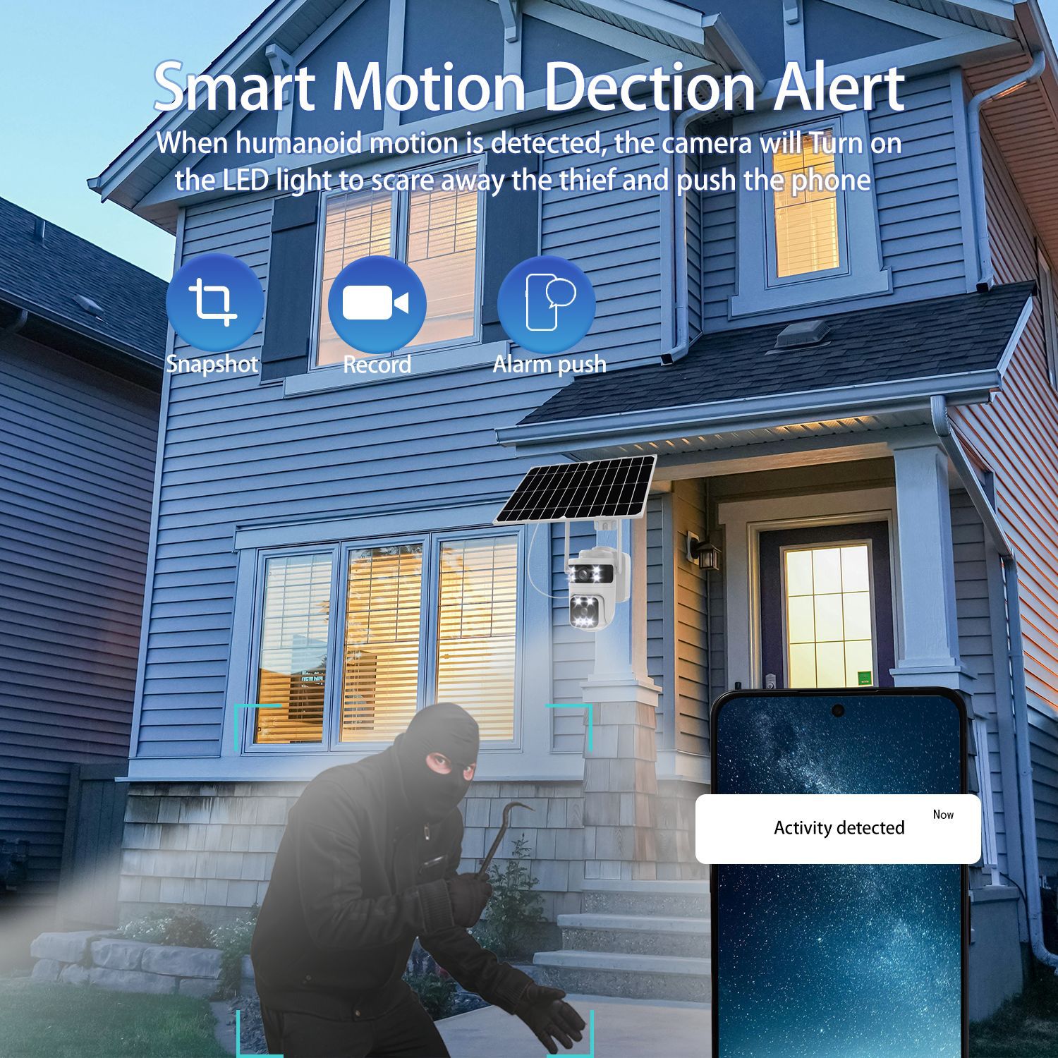 Two-way audio between outdoor camera and delivery driver