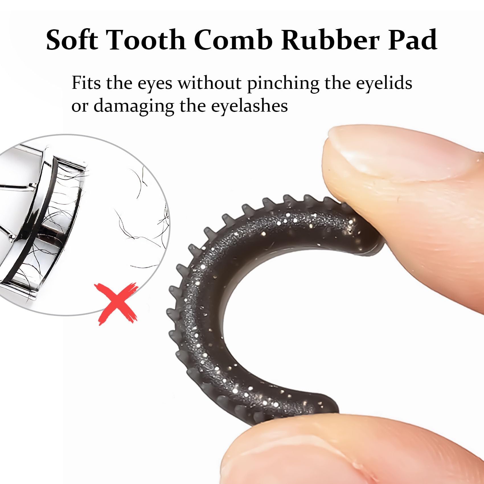 Soft Tooth Comb Rubber Pad Flexibility Soft Tooth Comb Rubber Pad Flexibility