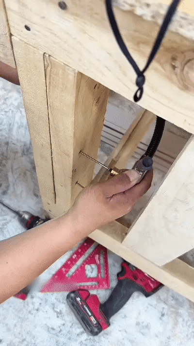 Flexible right angle drill adapter working around an obstacle