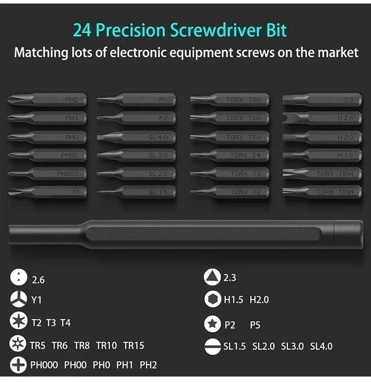 🎁2024Hot Sale🎁🔥 50% OFF🔥🧰🪛24 in 1 Screwdriver Set - clarioy