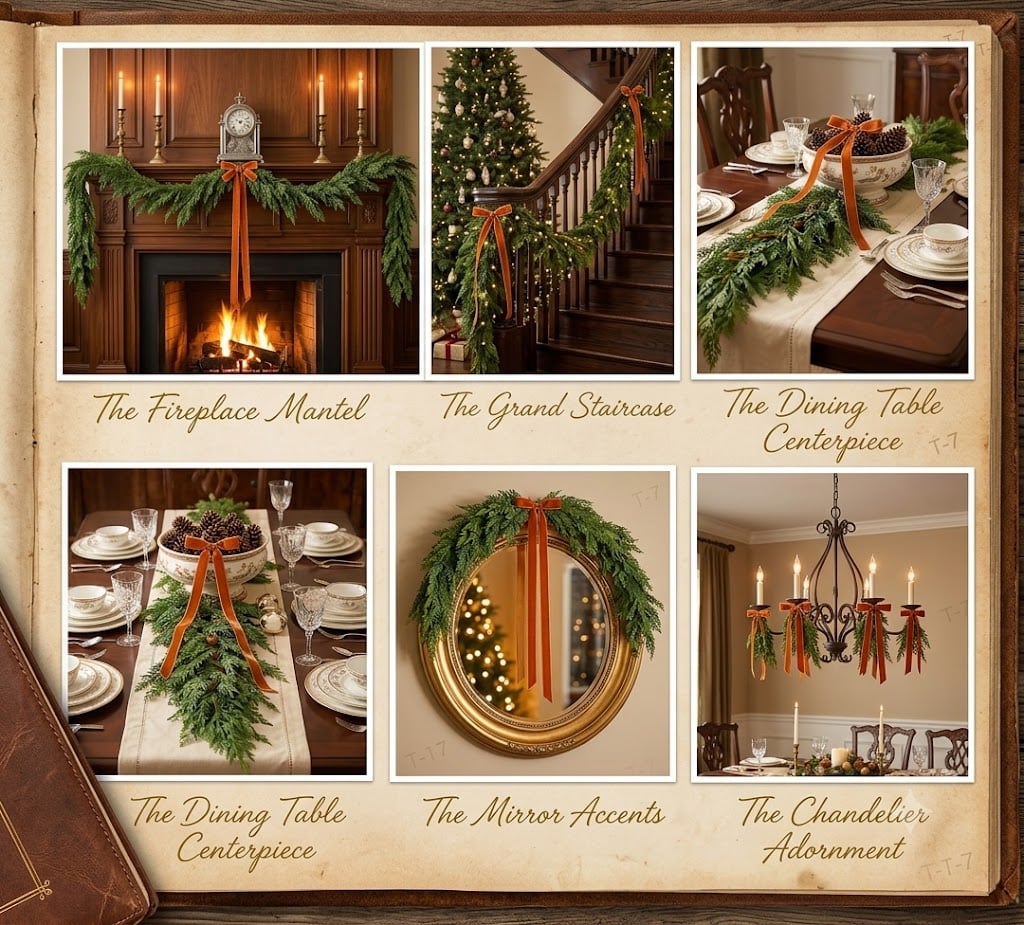 Staircase Garland Decor