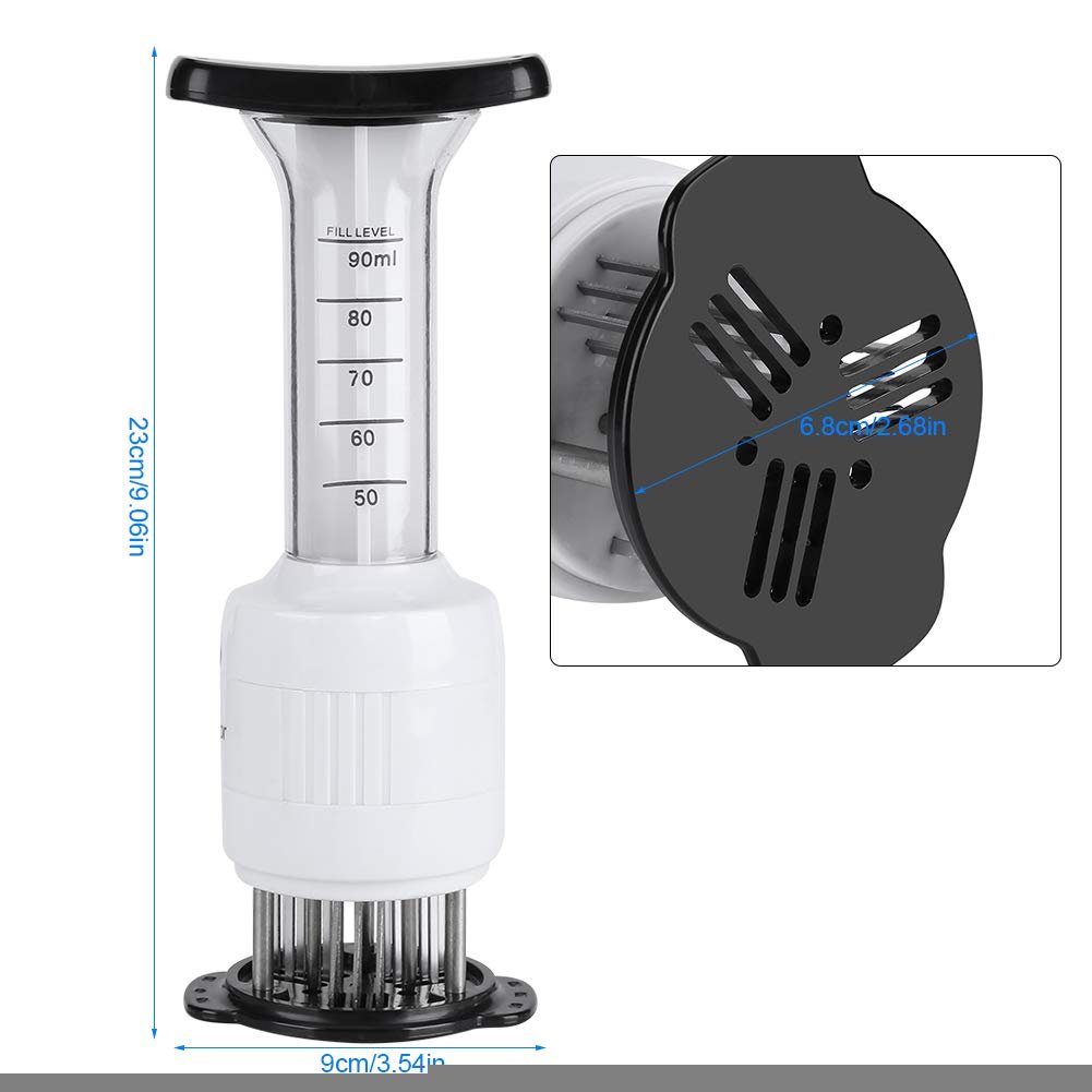 Professional meat tenderizer and injector set
