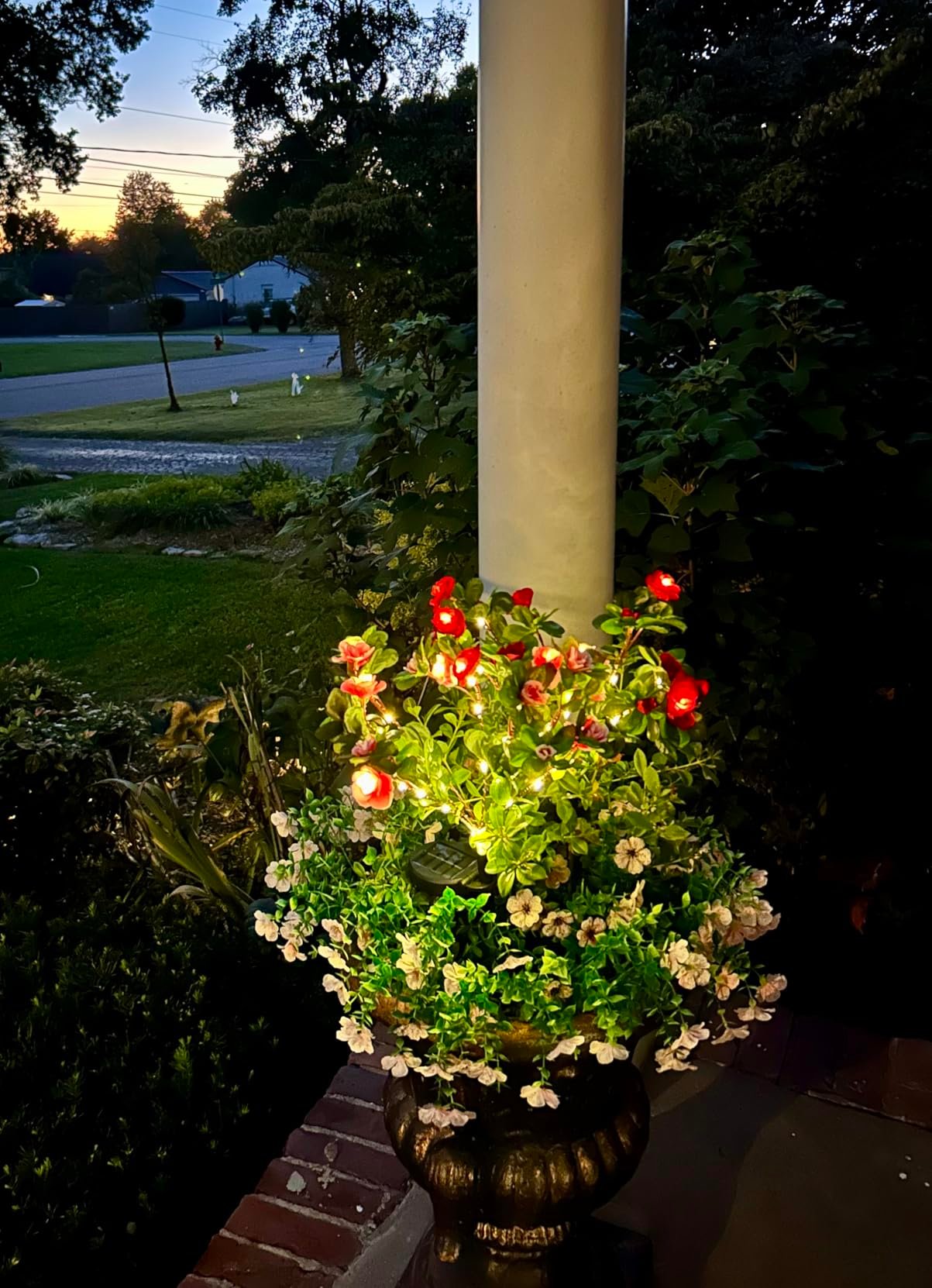 Sparkle in my Porch Planters