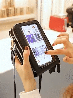 Smart touchscreen crossbody phone bag