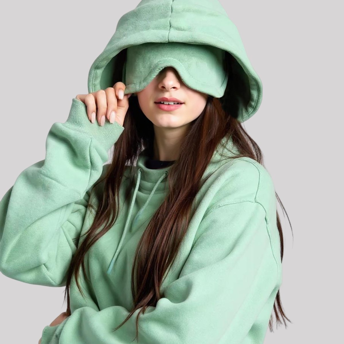 Bequemer Hoodie im Flugzeugmodus