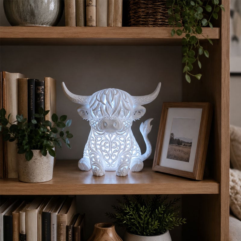 Highland Cow tea light holder decor display Highland Cow tea light holder decor display